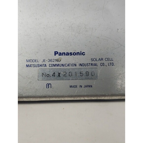 VTG Panasonic Solar Calculator JE-362NU Silver Folding Works Well Made in Japan - Picture 7 of 16